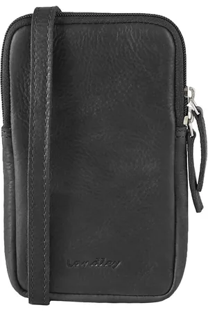Landley Compact Leren Dames Telefoontasje - Antique Vintage Pull-up Leer