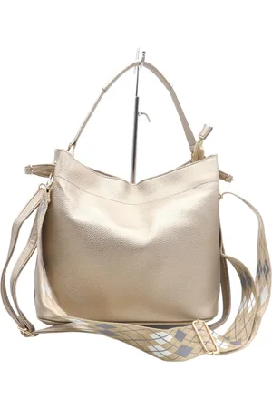 Flora & CO Bag in bag/tas in tas - handtas/crossbody - fashion riem - goudkleurig