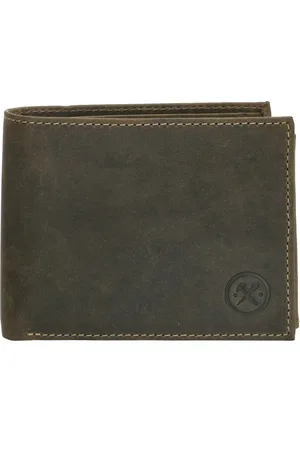 Hide & Stitches Idaho Portemonnee - - 100% Leer