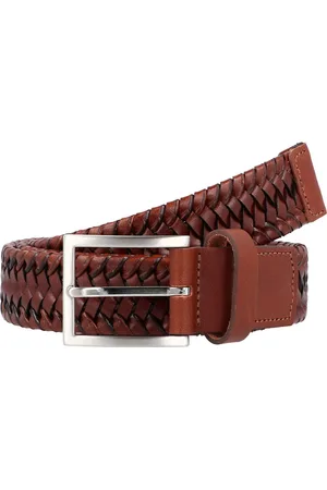 Lloyd Leren Riem Braided Men´s Belt W90 Bruine