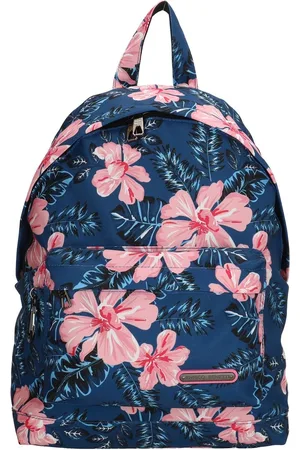 Enrico Benetti Pink Flowers Rugzak School Tas 4-7 Jaar Rugtas A4 Bloemen