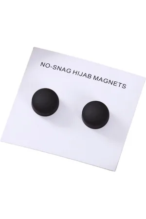 Fako Bijoux® 2x Magnetische Broche - Magneetbroche - Hoofddoek Magneet - Sjaal - Hijab Accessoires - Abaya - 12mm - 2 Stuks - Mat