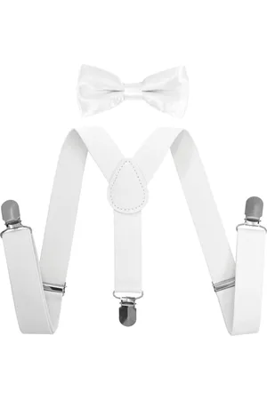 Fako Fashion Kinder Bretels Met Vlinderstrik - Kinderbretels - Vlinderdas - Strik - Effen - 65cm