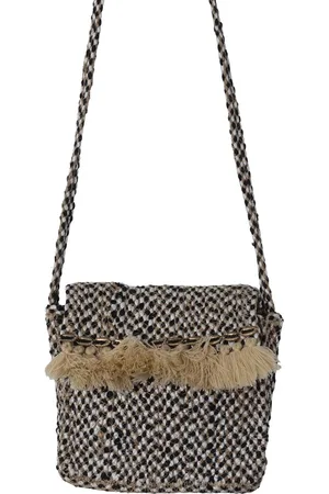 Mycha Ibiza Jute tas - vierkante strandtas - festivaltas - 20x20 cm - handgemaakte tas - Mybag125