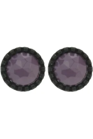 Behave Oorstekers - Rond 1,3 cm - Paars