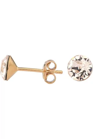 ARLIZI 1025 Oorbellen Swarovski Kristal - Dames - Roséverguld - 6 mm