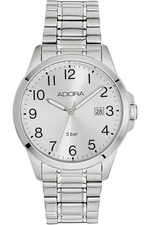 Adora Zilvzerkleurige horloge met datum
