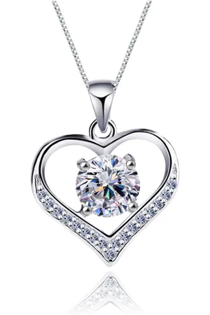 ASTRADAVI S925 Sterling Zilveren Sieraden - Hanger - Zirkonia Hart Hanger Ketting