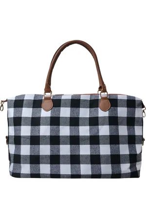 Clayre & Eef Reistas 56x35 cm Zwart Synthetisch Tas