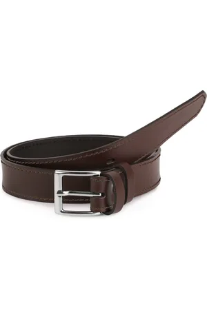 Ladeheid Kinderriem – Riem - Jongens - Broekriem - Verstelbaar - Leer – – 55 cm LA-EL-KIDS