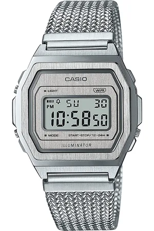 Casio Vintage Iconic A1000MA-7EF Unisex Horloge 38 mm - Zilverkleurig