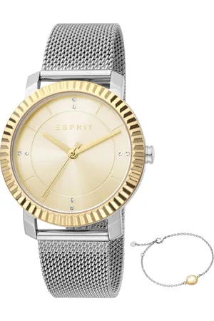 Pierre Cardin Esprit dames horloge ES1L184M0045 - polshorloge - 5ATM - gratis armband - Zilver en kleur