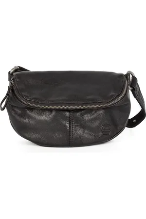 Spikes&Sparrow Leren Schoudertas / Crossbodytas - Arianne - Zwart