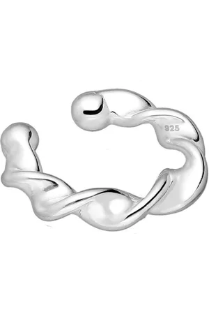 EAR IT UP Ear cuff - Gedraaid - Twisted - Zilver - 10 x 2 mm - 1 stuk