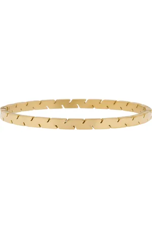 essentialistics Bangle armband uitsneden aan de zijkant - Smal - - Stainless steel (verkleurt niet) - Verlengkettinkje