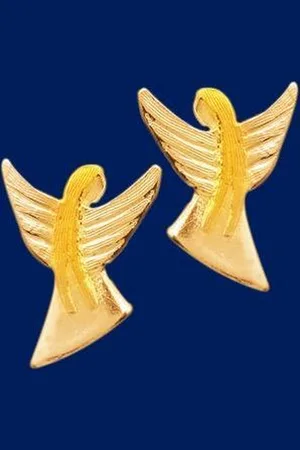 AuBor Oorbellen, steek, Kleine gouden beschermengel