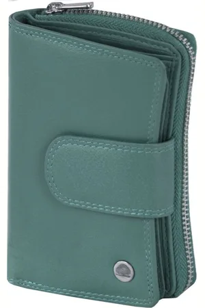 Greenburry Sponsachtig portefeuille leer 8,5 cm