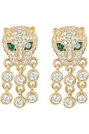 Margot Bardot Belinda Cat Head Oorbellen Gold