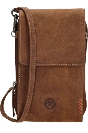 Hide & Stitches Idaho Telefoontasje - - 100% Leer