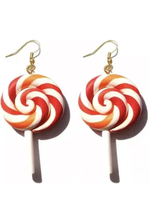 Akyol Lolly oorbellen – Oorbellen dames - oorbellen meisjes - Oorhangers dames - leuke snoep oorbellen - Sieraad- fruit oorbellen - oorbellen cadeau - verjaardag - grappige oorhangers - Valentijn cadeau - lolly - kerstcadeau