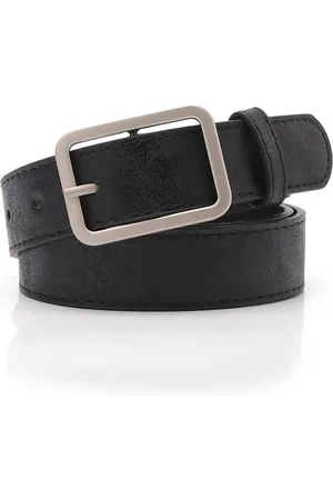 Fashion Favorite Metallic Riem - Black / | Riemmaat 90 cm | Lengte 100 x 3 cm | Kunstleer /Staal |