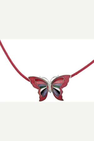 Behave Vlinder ketting dames - Emaille - Y2K sieraden trend