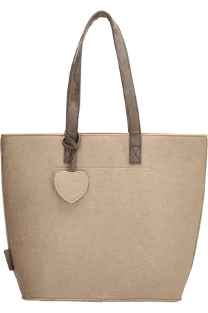 Beagles VILTEN Shopper Schoudertas Vilt met Rits TRENDY