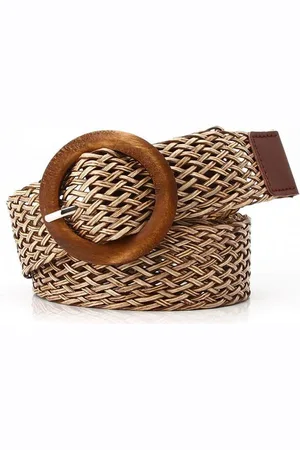 Fashion Favorite Vintage Riem - Gevlochten | Kunststof / Riet / Rotan Look | 100 cm |