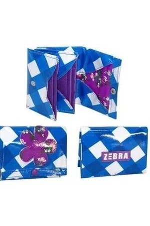 Zebra Portemonnee met Bloem