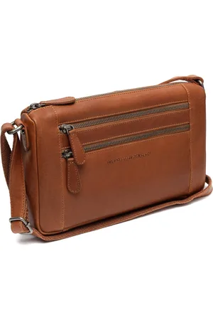 Chesterfield Leren Schoudertas Cognac Alberta
