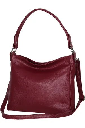 AmbraModa GLX35 - Italiaans handtas schoudertas crossbodytas van echt leer
