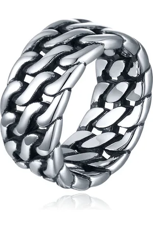 Mendes Heren Ring- Dual Cuban Silver-20mm