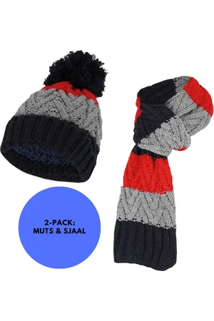 sarlini Winterset jongens - Skiset Muts & Sjaal - - 4 t/m 8 jaar