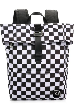 YLX Gear SALE: YLX Original rugzak voor kinderen. , wit geruit. Gemaakt van gerecyclede plastic flessen. Eco-vriendelijk. Rugzak - schooltas - meisje - jongen - geblokt - basisschool