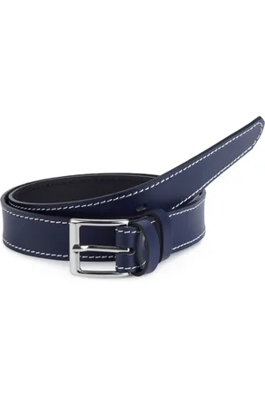 Ladeheid Kinderriem – Riem - Jongens - Broekriem - Verstelbaar - Leer – – 60 cm LA-EL-KIDS
