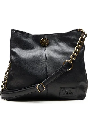 Chabo Bags Chabo Bags -Chain Small - Crossbody - Leer - Zwart