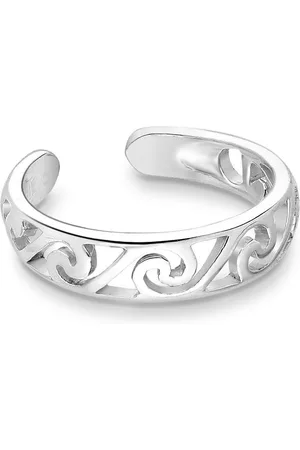 EAR IT UP Ear cuff - Swirl - 925 sterling zilver - 12 x 3 mm - 1 stuk