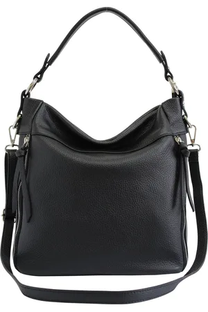 AmbraModa GLX3 - dames handtas schoudertas hobo bag van echt leer