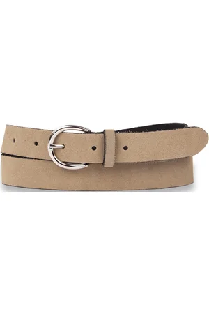 LEGEND Dames - Leren Riem - Crème - 90 cm