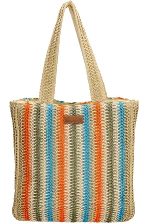 PE-Florence Natural Life Shopper - Licht Natuur Turquoise