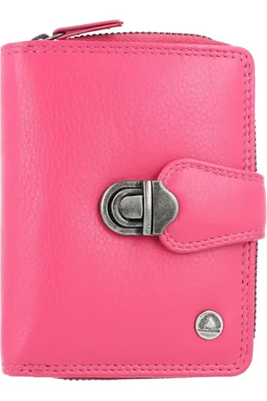 Greenburry Sponsachtig portefeuille leer 9 cm