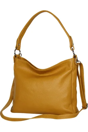 AmbraModa GLX35 - Italiaans handtas schoudertas crossbodytas van echt leer