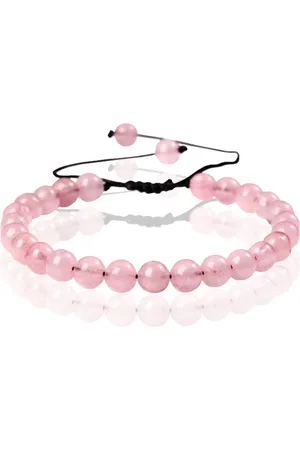 Memphis No.2 Natuursteen Armband Dames - 6mm Pink Quartz