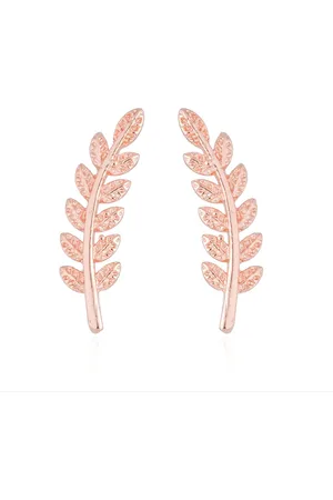 Joboly Trendy blad veer leaf oorbellen langs je oorlijn kort - Dames