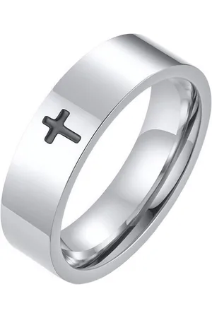 LGT JWLS Stalen mannen ring LGT Jewels Zwart Kruis-21mm