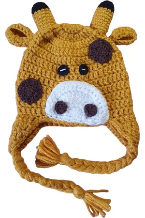 Merkloos Giraffe Muts - maat 44 cm.