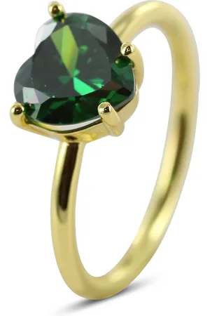 Silventi 9SIL-22567 Zilveren Ring - Dames - Zirkonia - Hartje - 8 mm -
