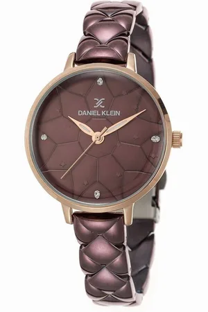 Daniel Klein DK.1.12406-6 - Horloge - Analoog - Dames - Vrouwen - stalen band - Bordeauxrood - Rosékleurig