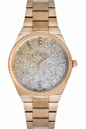 Lee LC06966.440 - Horloge - Analoog - Dames - Vrouwen - stalen band - Rosékleurig