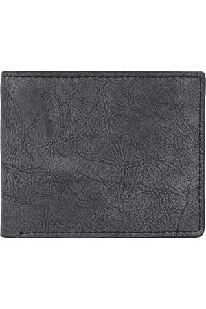 Fossil Leren Portemonnee Steven FPW Bifold Wallet Donkergrijs